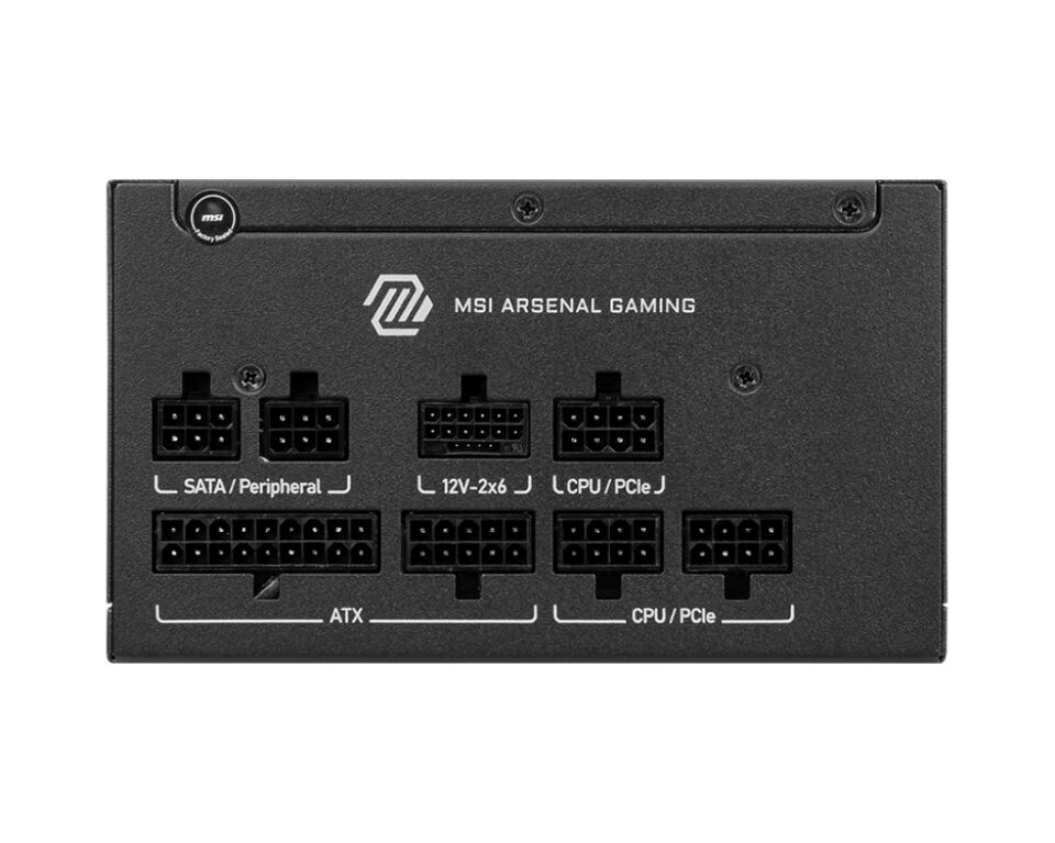 MSI MAG A750GLS PCIE5 750W 80+GOLD POWER SUPPLY