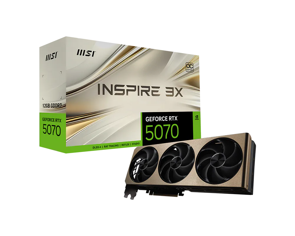 MSI GEFORCE RTX 5070 12G INSPIRE 3X OC 192BIT