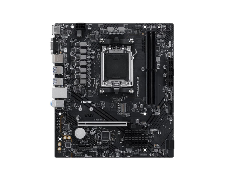 MSI PRO A620AM-B EVO AM5 DDR5 6800(OC) ANAKART