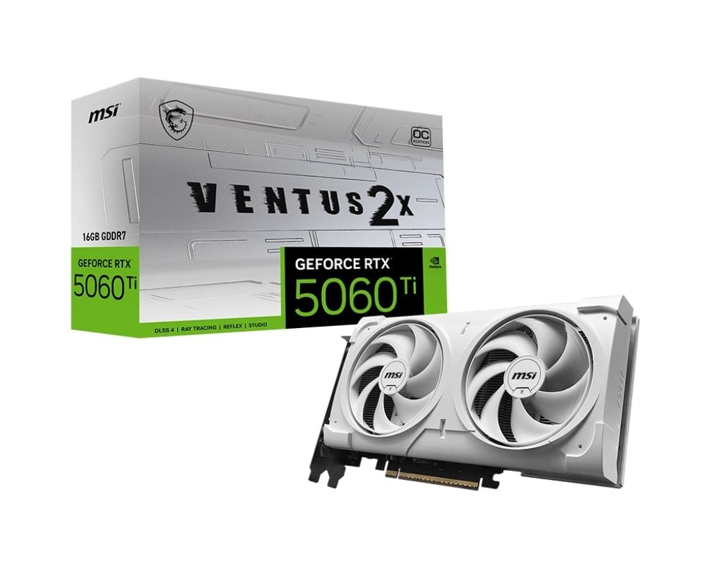 MSI GEFORCE RTX 5060TI 16G VENTUS 2X OC WHITE PLUS