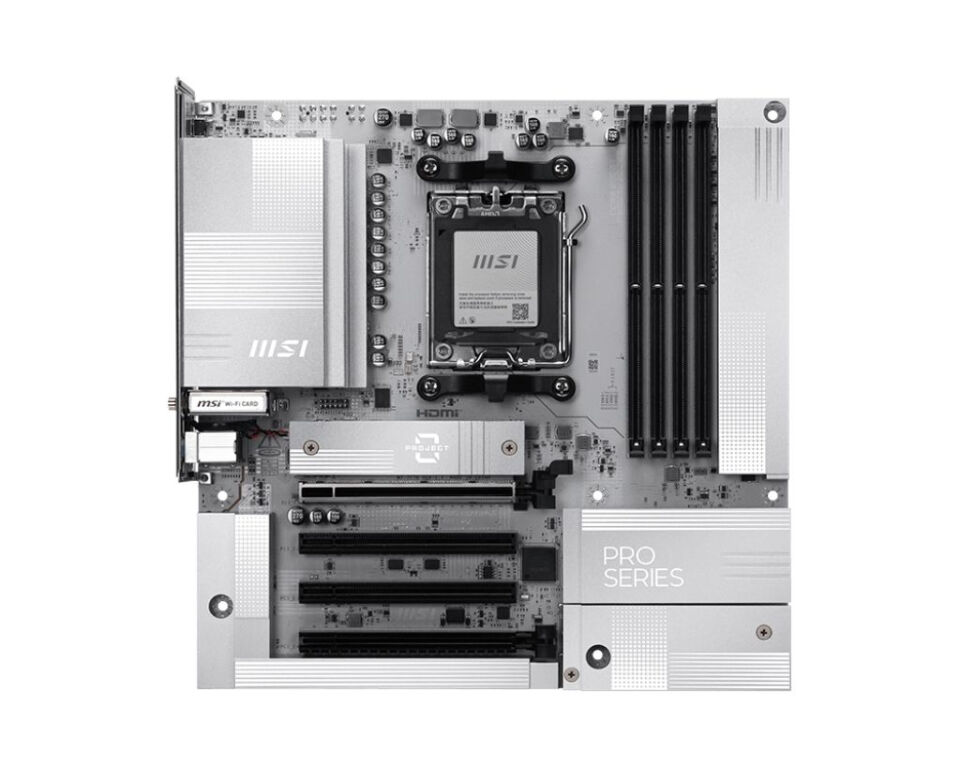 MSI PRO B850M-A WIFI PZ DDR5 ANAKART 8200MHz(OC)