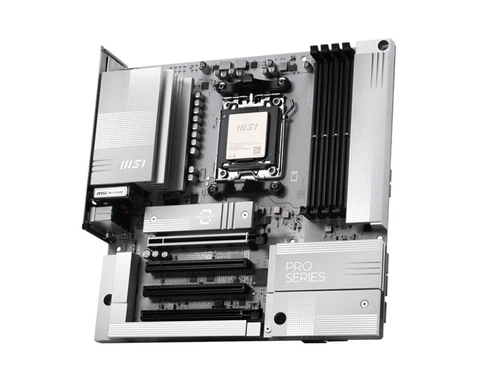MSI PRO B850M-A WIFI PZ DDR5 ANAKART 8200MHz(OC)