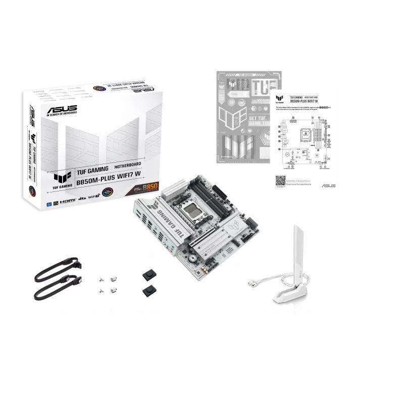 ASUS TUF GAMING B850M-PLUS WIFI7 AMD ANAKART BEYAZ