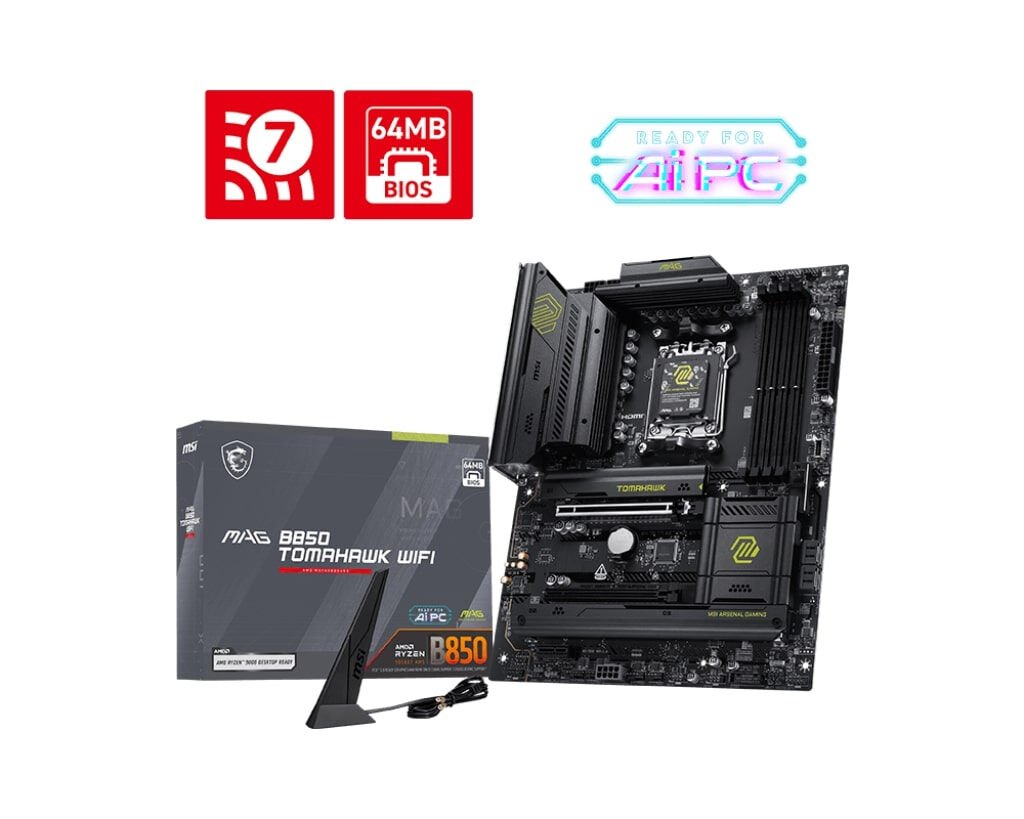 MSI MAG B850 TOMAHAWK WIFI AMD ANAKART