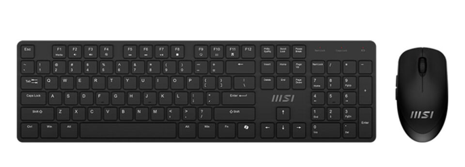 MSI FORGE K200 WIRELESS COMBO SIYAH KLAVYE MOUSE S