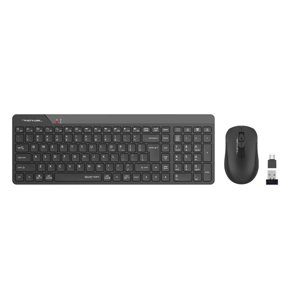 A4 TECH FG2300 Q SILENT 2.4 GHZ AİR2 SİYAH KLAVYE+MOUSE