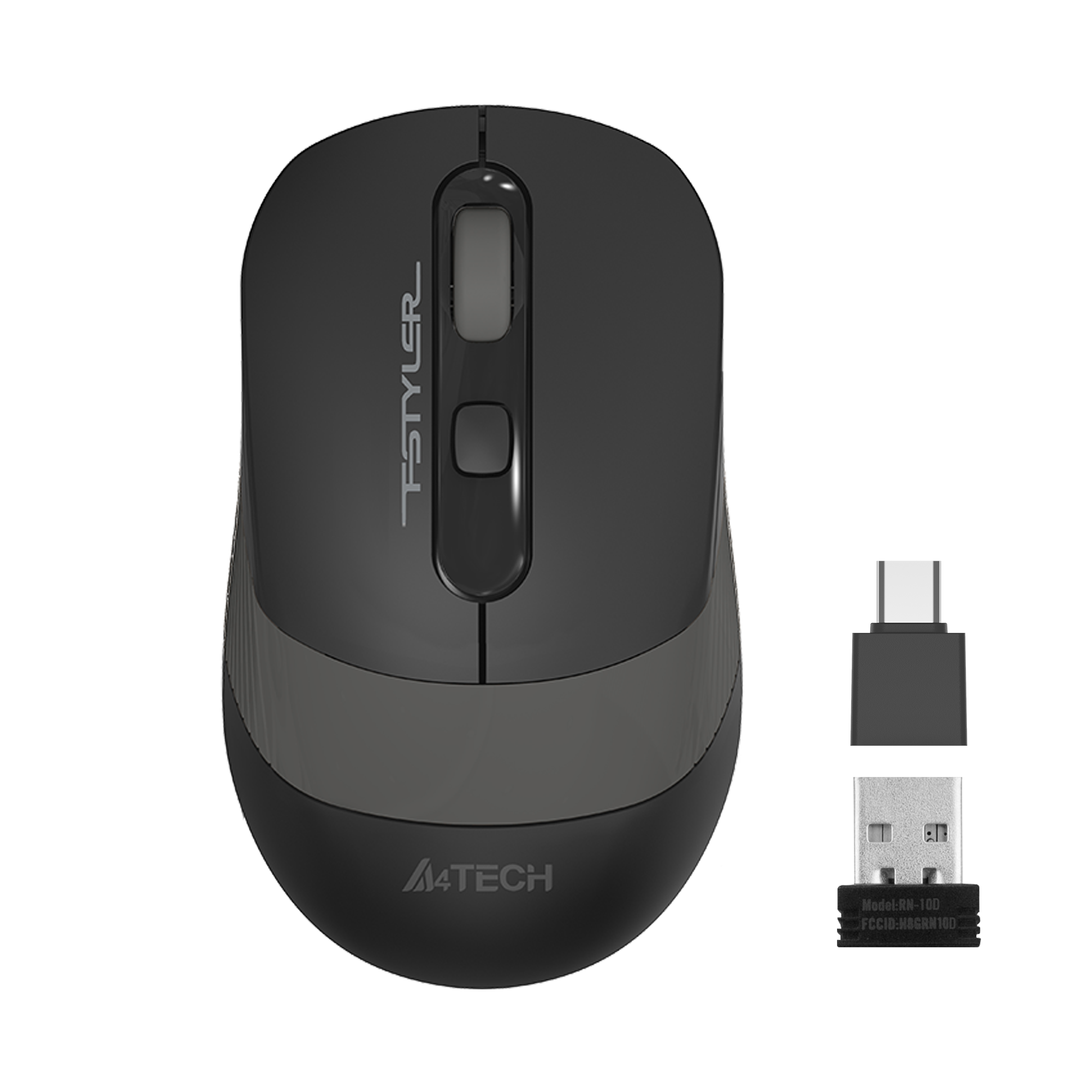 A4 TECH FG10CS SARJLI OPTIK MOUSE SILENT GRİ 2000 DPI