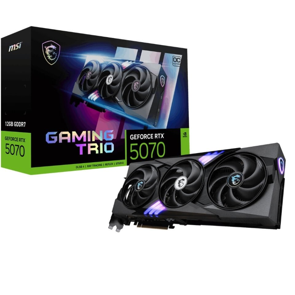 MSI GEFORCE RTX 5070 12G GAMING TRIO OC GDRR7 192B
