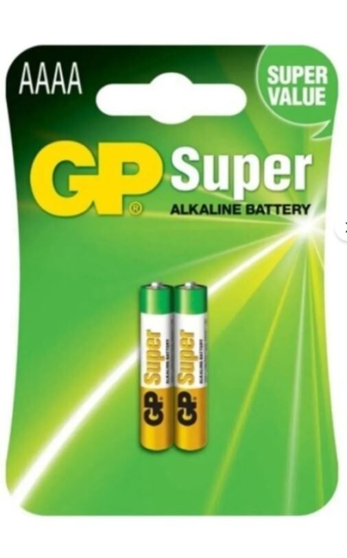 GP AAAA 25A Alkalin incenin incesi Pil 2'li Paket GP25A-U2