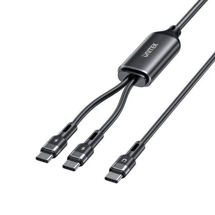 UNITEK 2in1 TYPE-C HIZLI ŞARJ KABLO (C14146ABK01-1.8M)