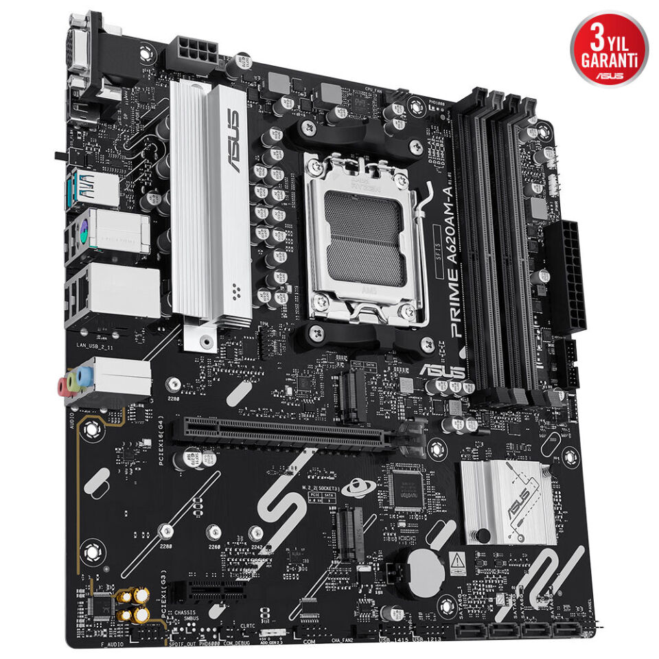 ASUS PRIME A620AM-A-CSM DDR5 7600MHZ(OC) M.2 AM5