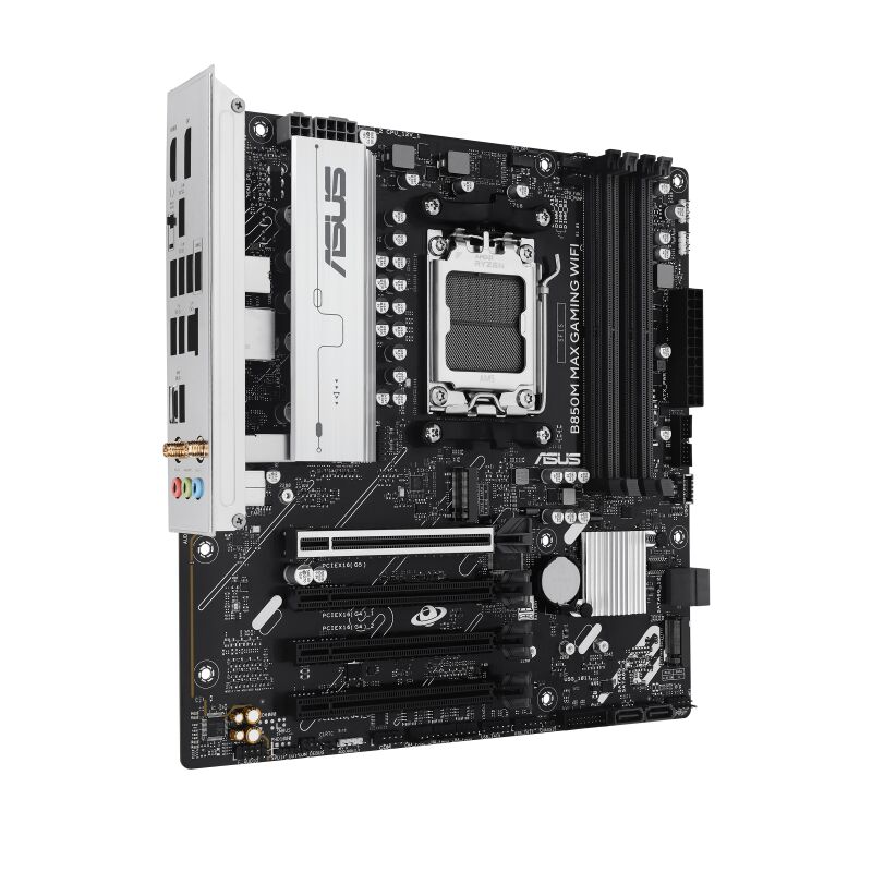 ASUS B850M MAX GAMING WIFI AM5 DDR5 8000MHZ(OC)  mATX HDMI ANAKART