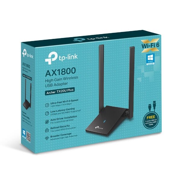 TP-LINK ARCHER TX20U PLUS AX1800 Mbps USB ADAPTÖR