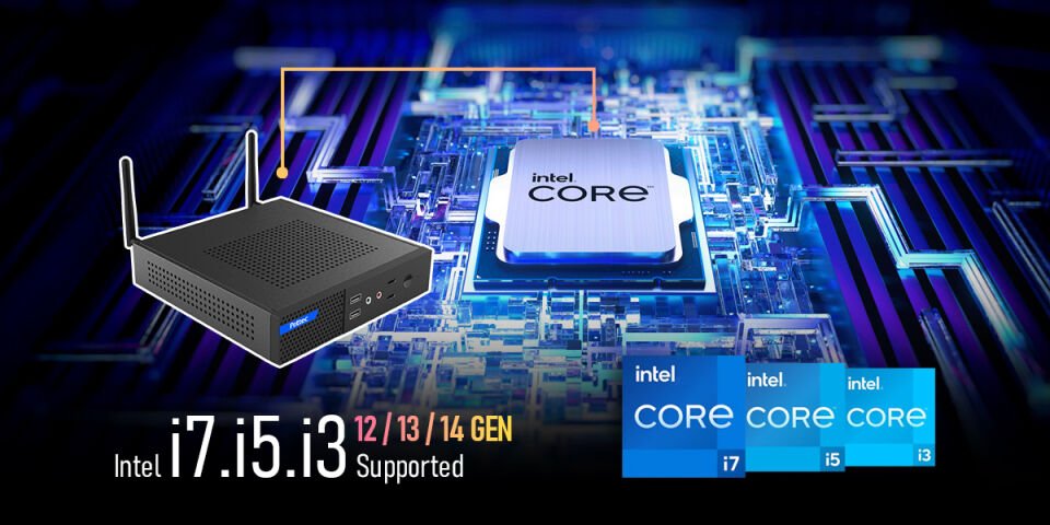 PRITTEC OX3 Q7-TH610L MINI PC I3-12100 / 8GB / 512 Nvme M2 / Free Dos