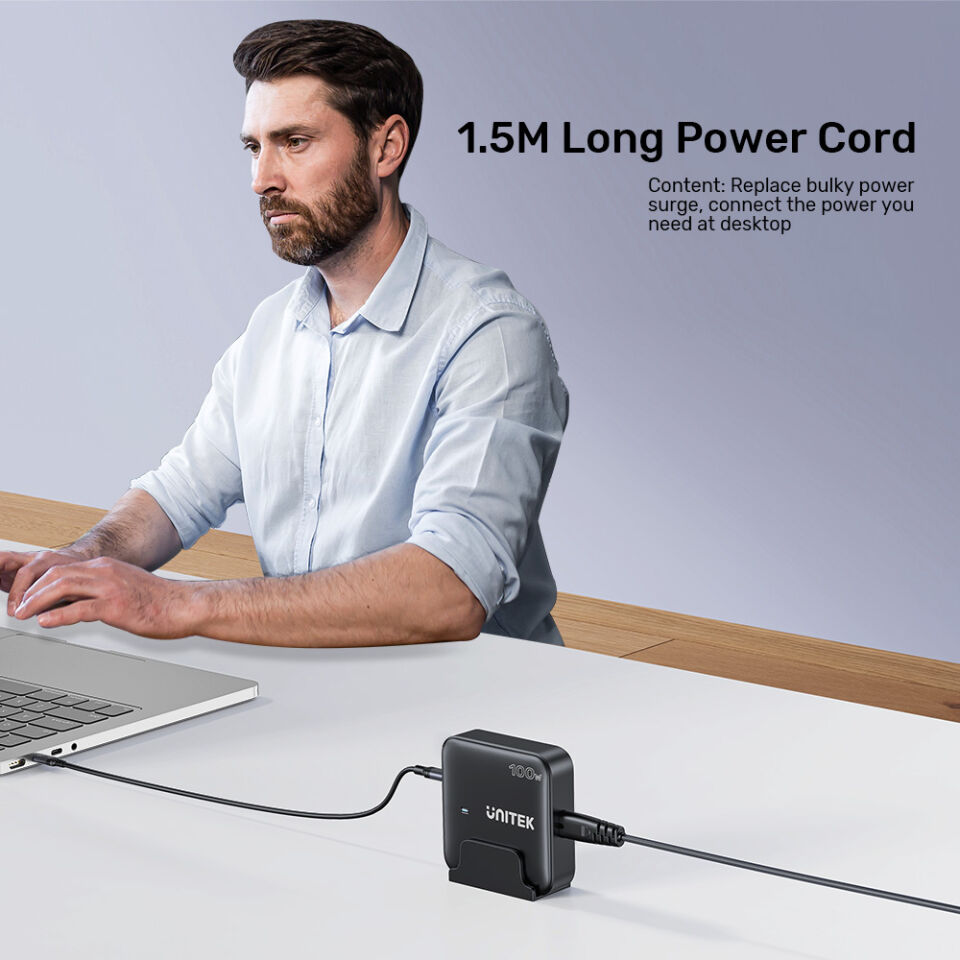 UNITEK 100W MASAÜSTÜ GAN ŞARJ İSTASYONU BEYAZ (P1229AWH)