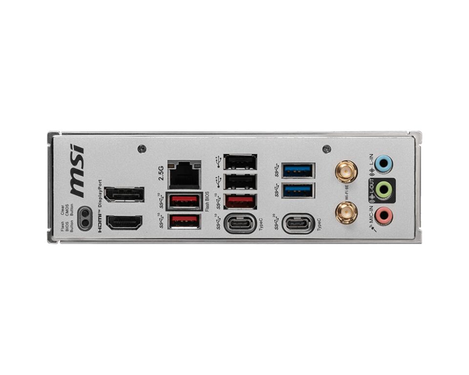 MSI B650M PROJECT ZERO AM5 DDR5 7600MHZ(OC) HDMI DP M.2 USB3.2 2.5G LAN WI-FI 6E mATX