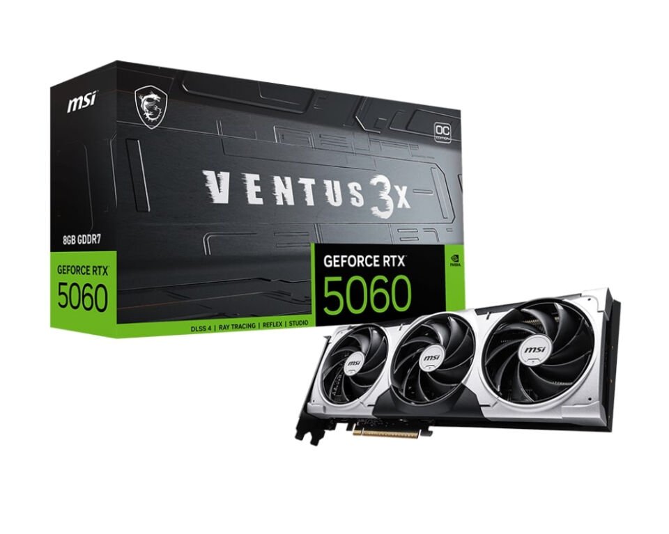 MSI GEFORCE RTX 5060 8G VENTUS 3X OC