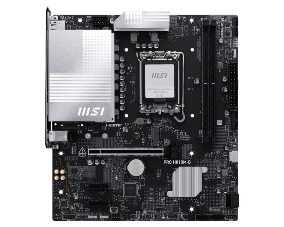 MSI PRO H810M-B DDR5 6400MHz (OC) M.2 mATX 1851P
