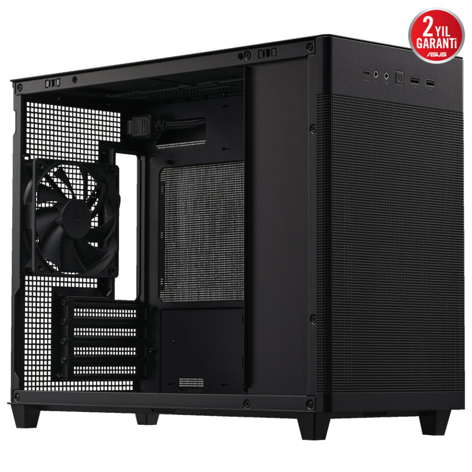 ASUS PRIME AP201 MESH 1x120MM FAN USB 3.2 TYPE-C SİYAH MICRO-ATX SMALL TOWER KASA