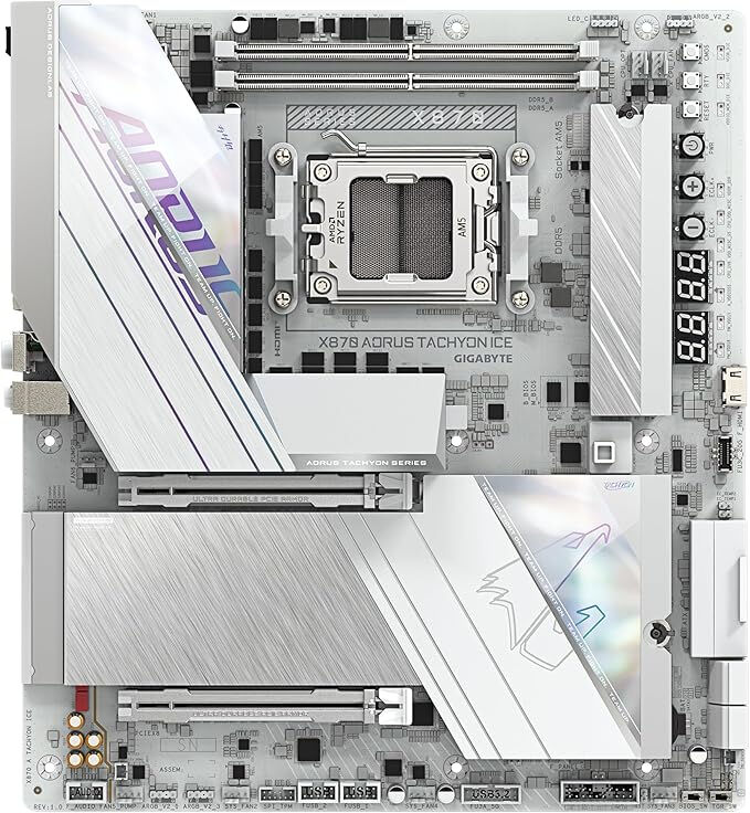 GIGABYTE X870A AORUS TACHYON ICE DDR5 8400Mhz HDMI/DP E-ATX AM5
