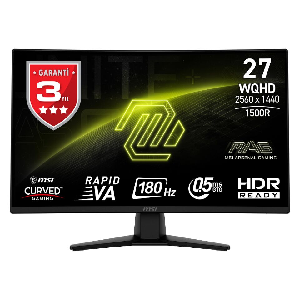 27 MSI MAG 274CQF WQHD 180HZ 0.5 MS ADAPTIVE CURVED GAMING