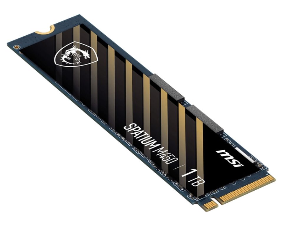 500GB MSI SPATIUM M450 PCIE 4.0 NVME M.2 V1 3000/2000MB/s
