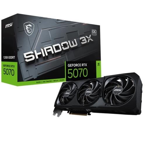 MSI GEFORCE RTX 5070 12G SHADOW 3X OC EKRAN KARTI