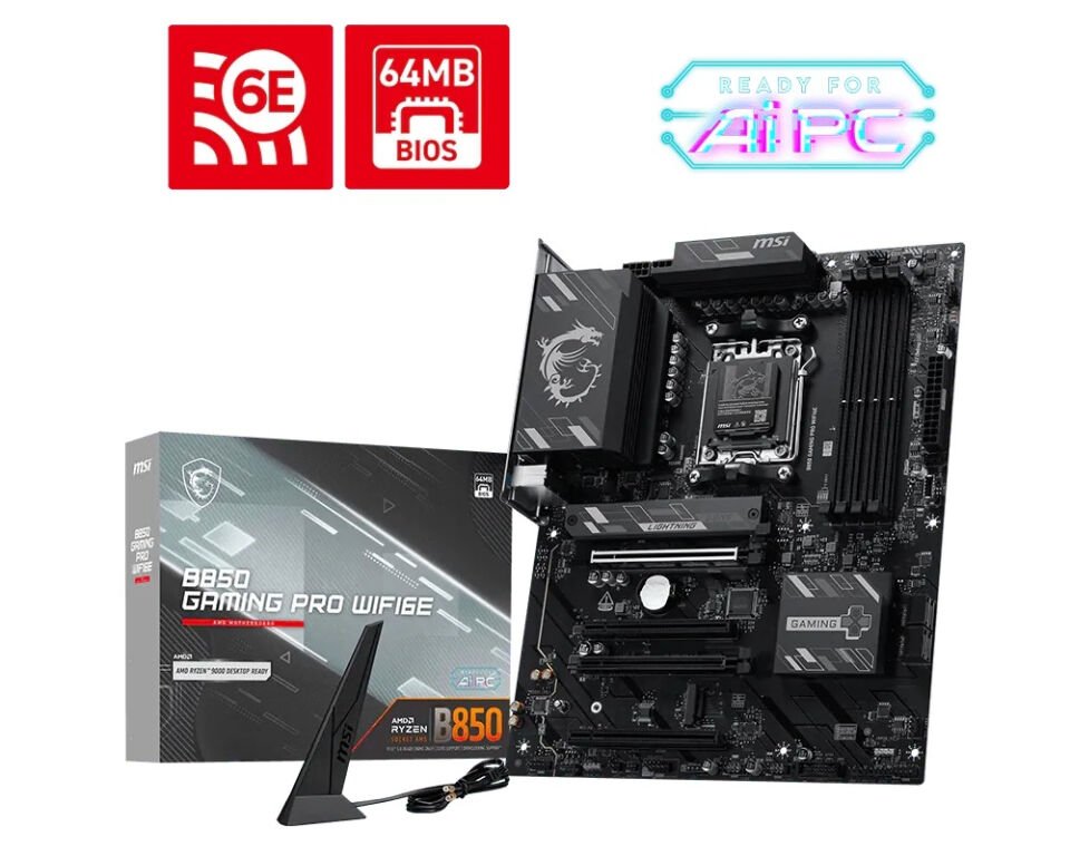 MSI B850 GAMING PRO WIFI6E DDR5 AM5 ANAKART