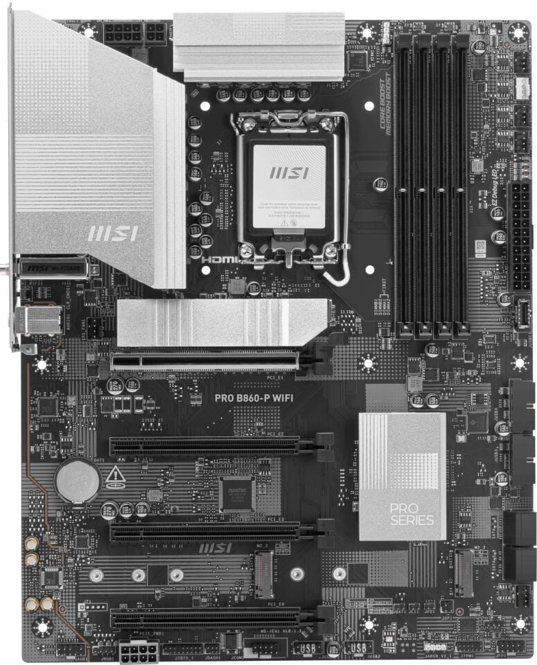 MSI PRO B860-P WIFI SOKET 1851 DDR5 8600MHZ(OC) 3xM.2 1x TB4 HDMI DISPLAY 5G LAN WIFI 7 ATX