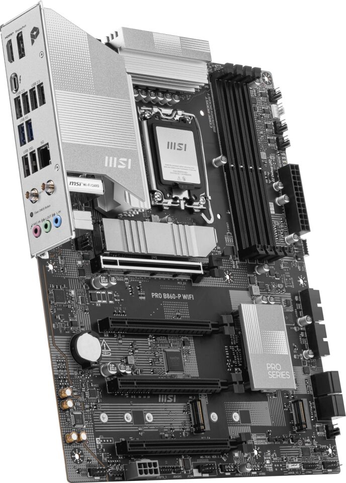 MSI PRO B860-P WIFI SOKET 1851 DDR5 8600MHZ(OC) 3xM.2 1x TB4 HDMI DISPLAY 5G LAN WIFI 7 ATX