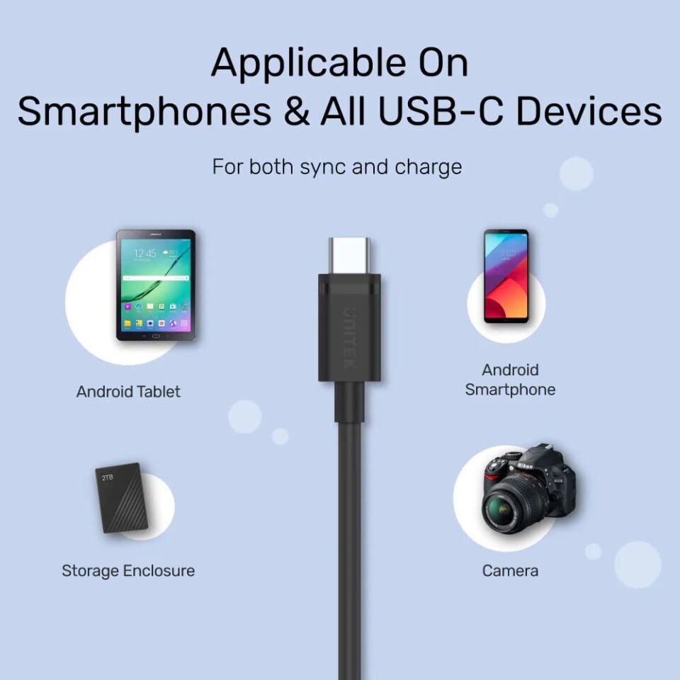 UNITEK USB3.0 TO USB-C ŞARJ 1.5MT (C14103BK-1.5M)