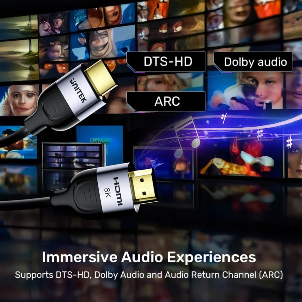 UNITEK HDMI2.1 KABLO 2MT 8K&60Hz (C11086GY01-2M)