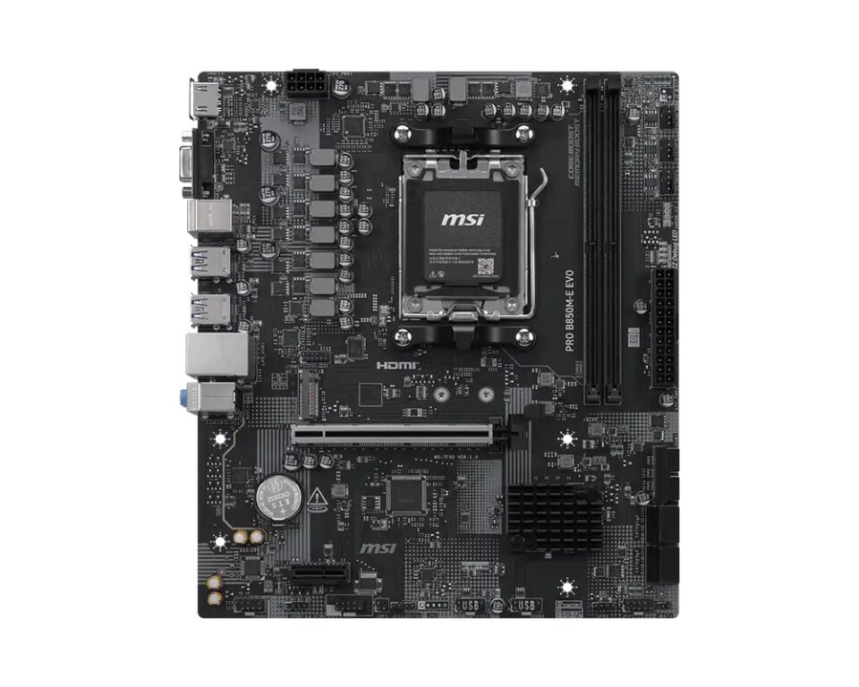 MSI PRO B850M-E EVO DDR5 ANAKART 8200MHz(OC)