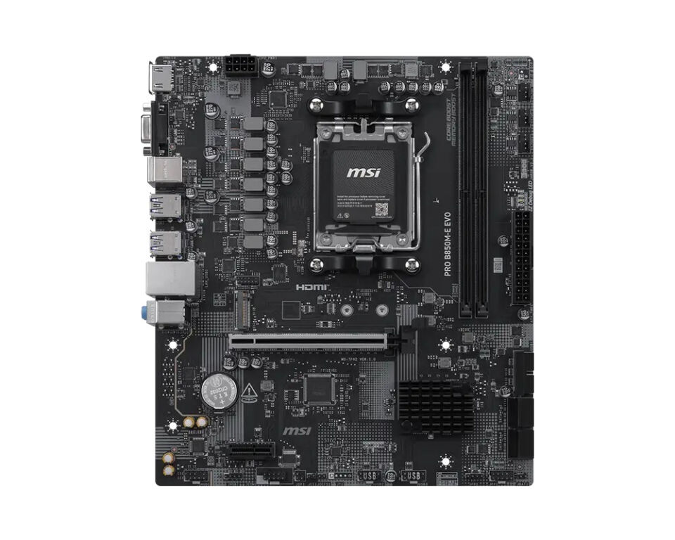 MSI PRO B850M-E EVO DDR5 ANAKART 8200MHz(OC)