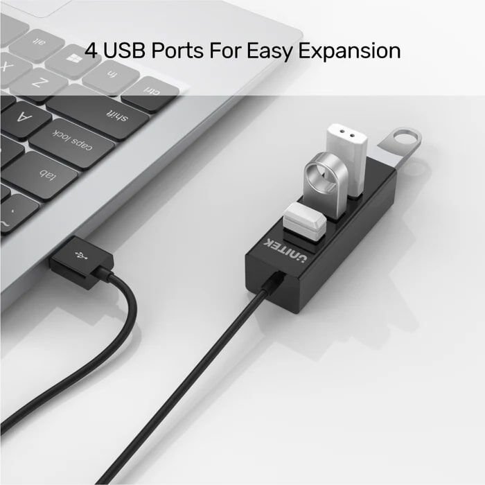 UNITEK TYPE-A TO 4 PORT USB HUB 80CM KABLO(Y-2140)