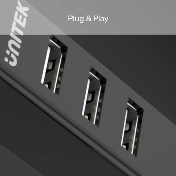 UNITEK TYPE-A TO 4 PORT USB HUB 80CM KABLO(Y-2140)