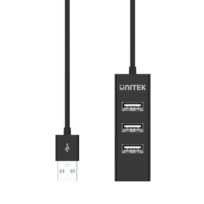 UNITEK TYPE-A TO 4 PORT USB HUB 80CM KABLO(Y-2140)