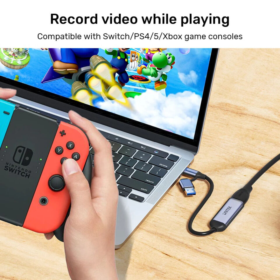 UNITEK 4K VIDEO CAPTURE HDMI TO USB-C/A (V1167A)