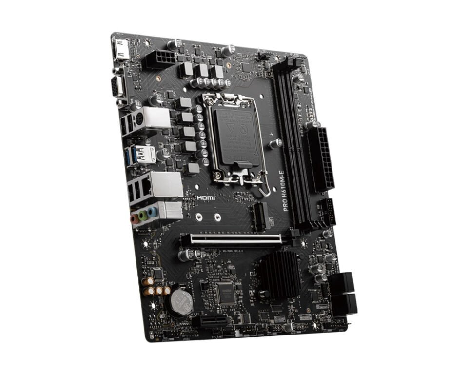 MSI PRO H610M-E DDR5 5600MHZ(OC) HDMI VGA M.2 mATX 1700P