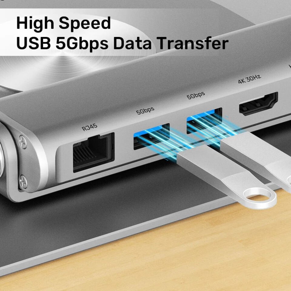 UNITEK 360D METAL 15.6” NOTEBOOK STAND 5in1 D1109B