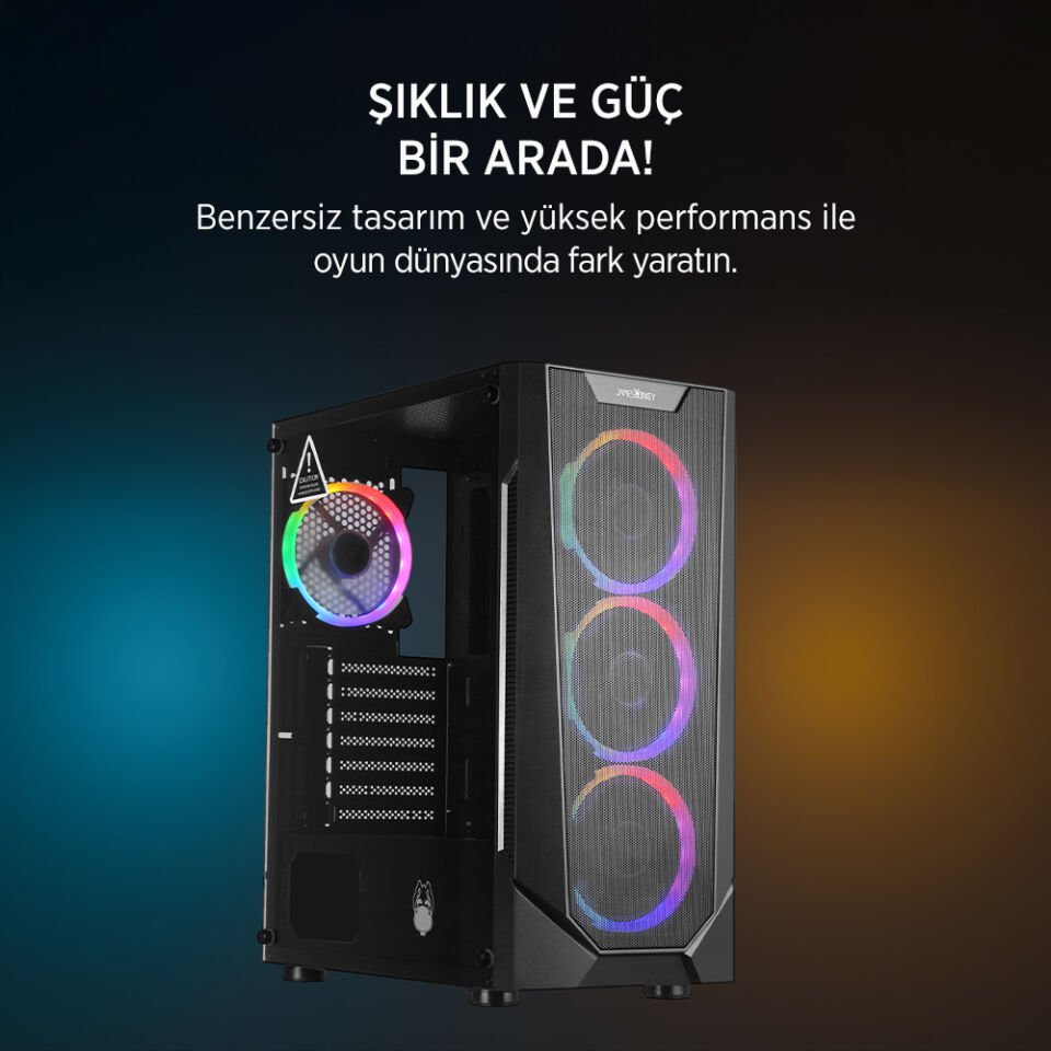 JAMES DONKEY HELIX H800 4XRBW ATX 550W GAMING KASA