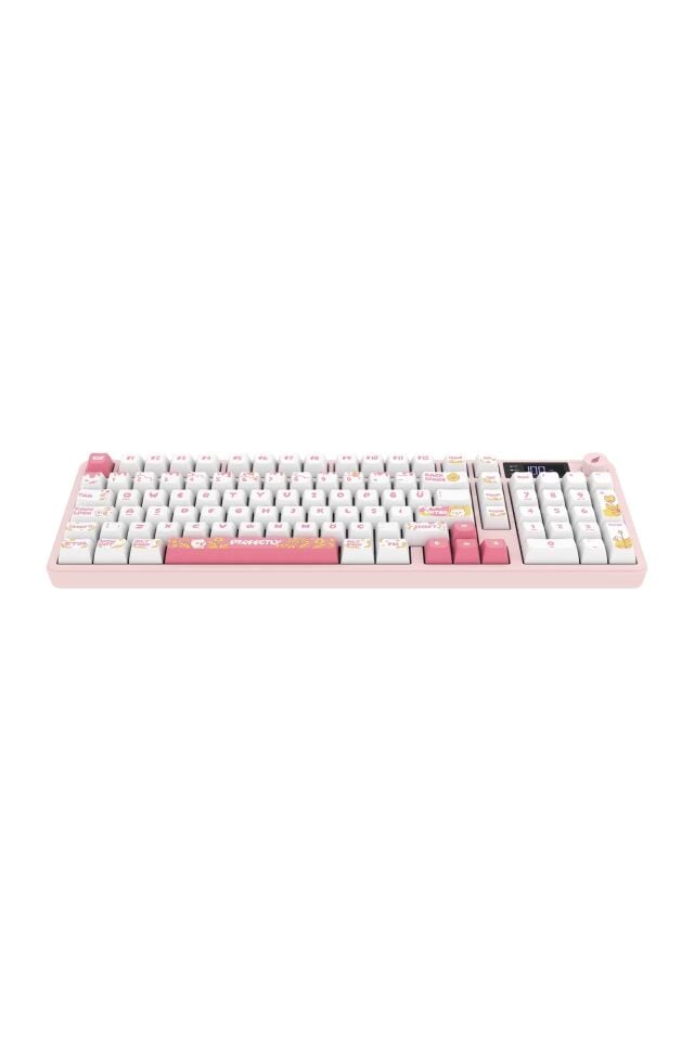 HAWK GAMING HK258WP KABLOSUZ BEYAZ PEMBE KLAVYE