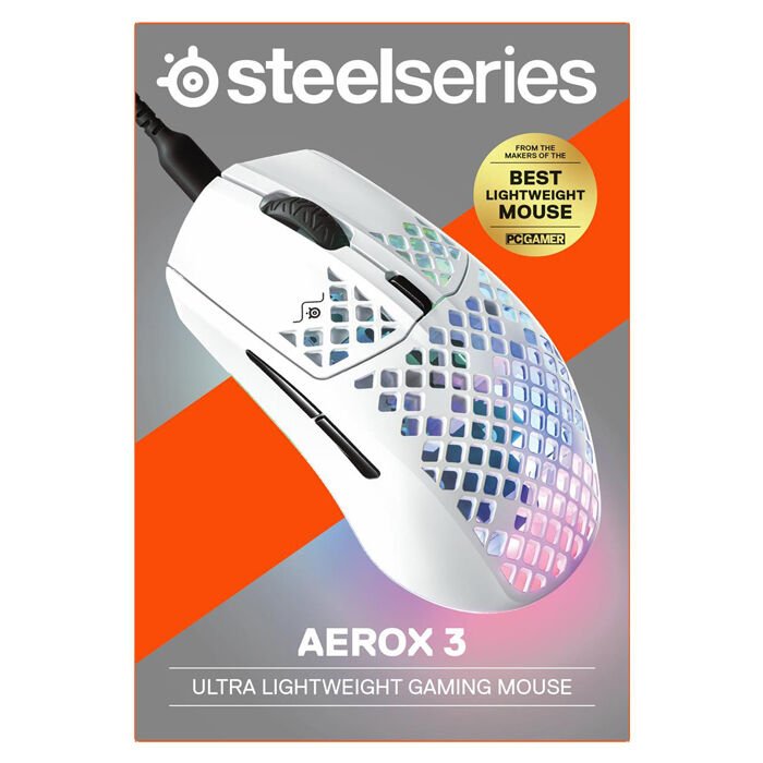 STEELSERIES AEROX 3 MOUSE SNOW 62603