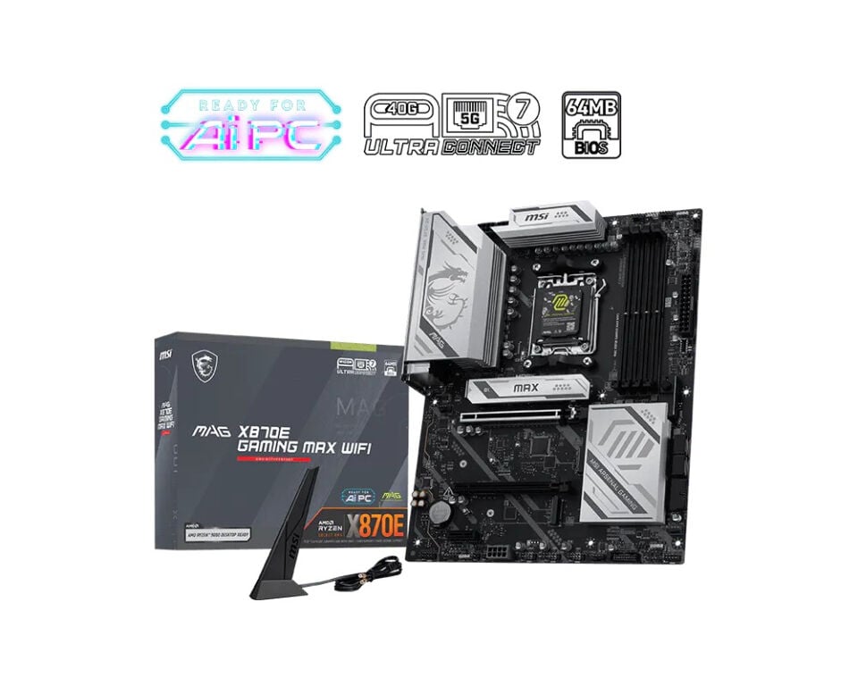 MSI MAG X870E GAMING MAX WIFI DDR5 AMD X870