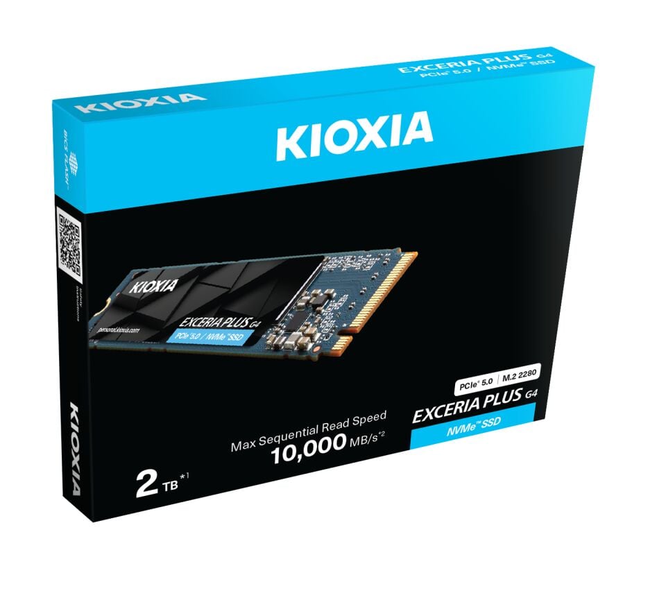 2TB KIOXIA EXCERIA PLUS G4 M.2 NVMe GEN5 10000/8200MB/s LVD10Z002TG8
