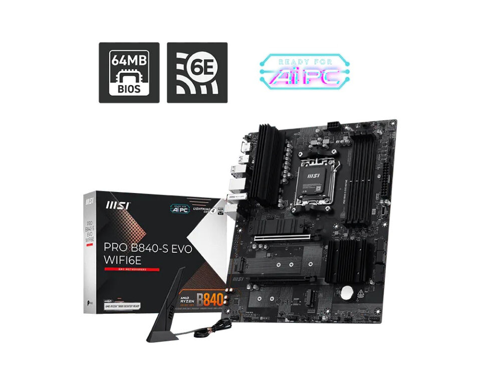 MSI PRO B840-S EVO WIFI6E GAMING ANAKART