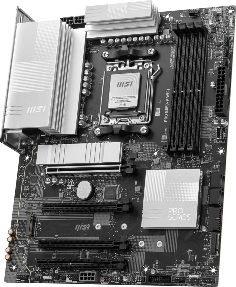 MSI PRO B850-P WIFI AM5 DDR5 8200MHZ(OC) HDMI 3x M.2 USB 10Gbs 5G LAN WI-FI 7 ATX