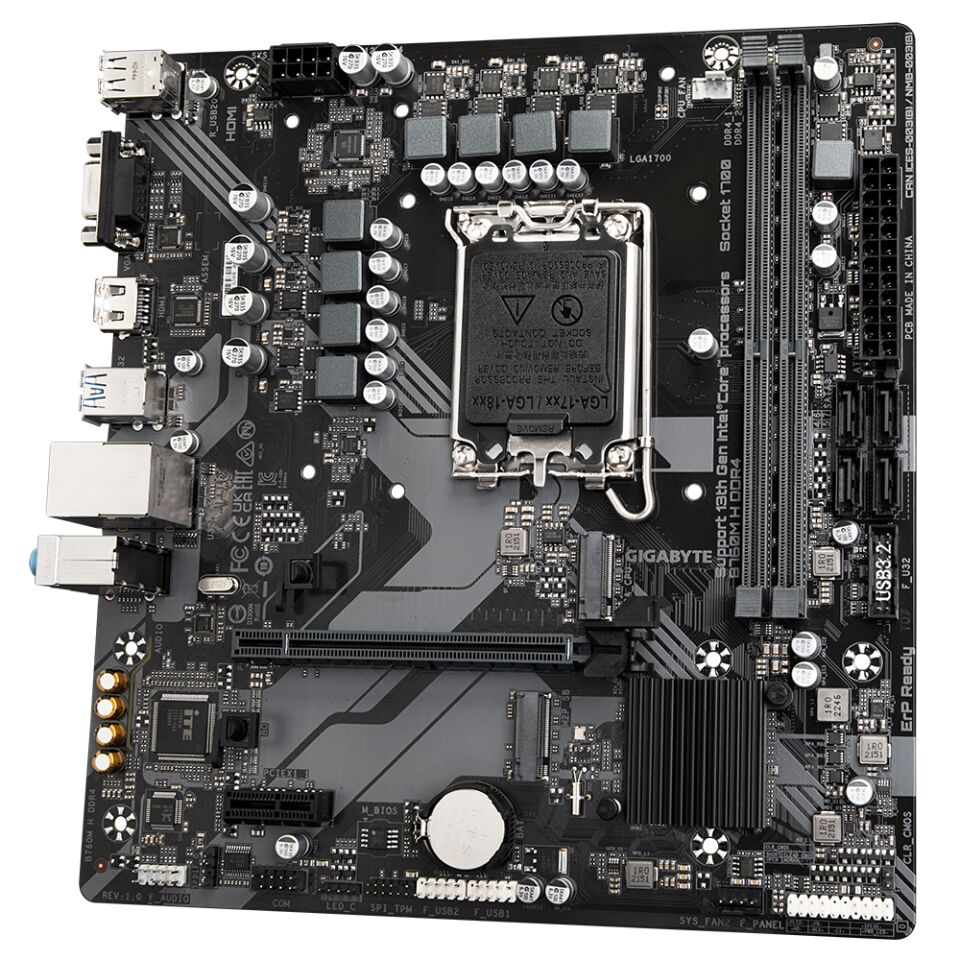 GIGABYTE B760M H DDR4 M.2 HDMI MATX 1700P