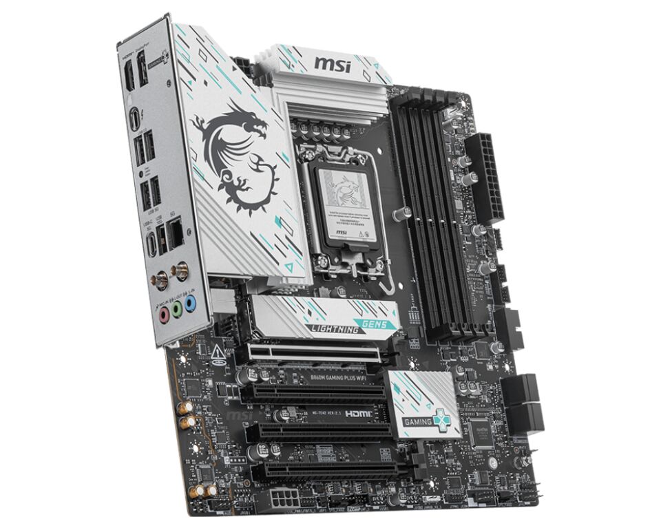 MSI B860M GAMING PLUS WIFI SOKET 1851 DDR5 8600MHZ(OC) 3xM.2 1x TB4 HDMI DISPLAY 5G LAN WIFI 7 mATX