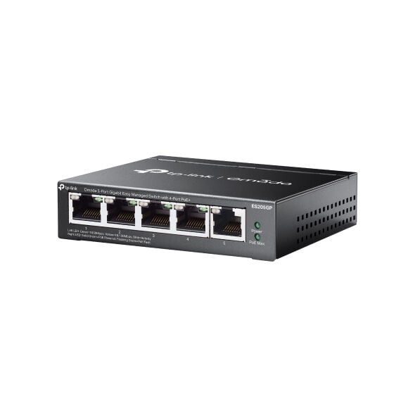 TP-LINK ES205GP 5 PORT YÖNETİLEBİLİR 65W POE SWITCH